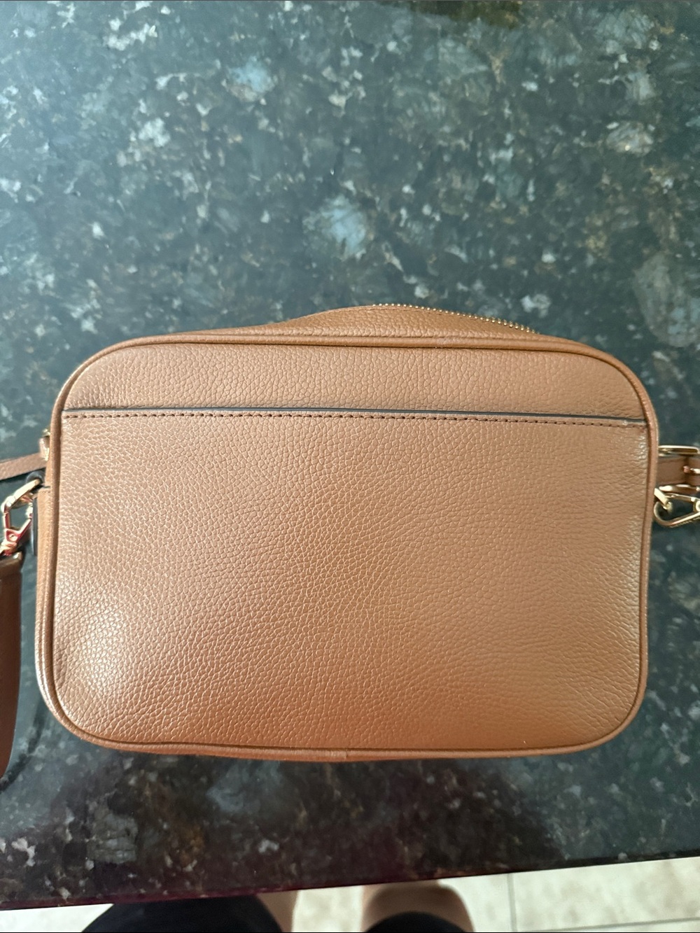 Michael Kors Cognac Pebbled Leather Crossbody - Picture 2 of 2